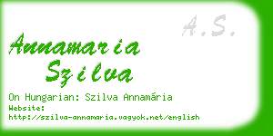 annamaria szilva business card