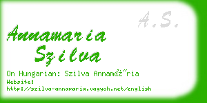 annamaria szilva business card